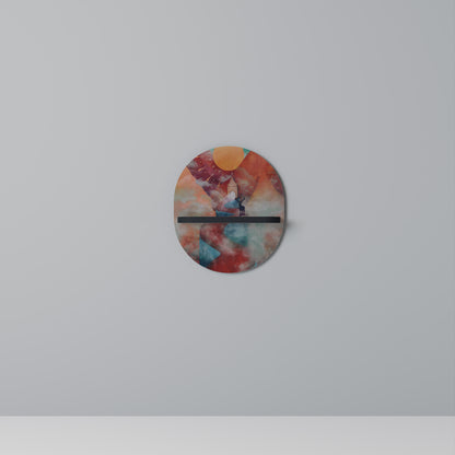 THE DEER MOUNTAIN Oval konsthylla i svart finish