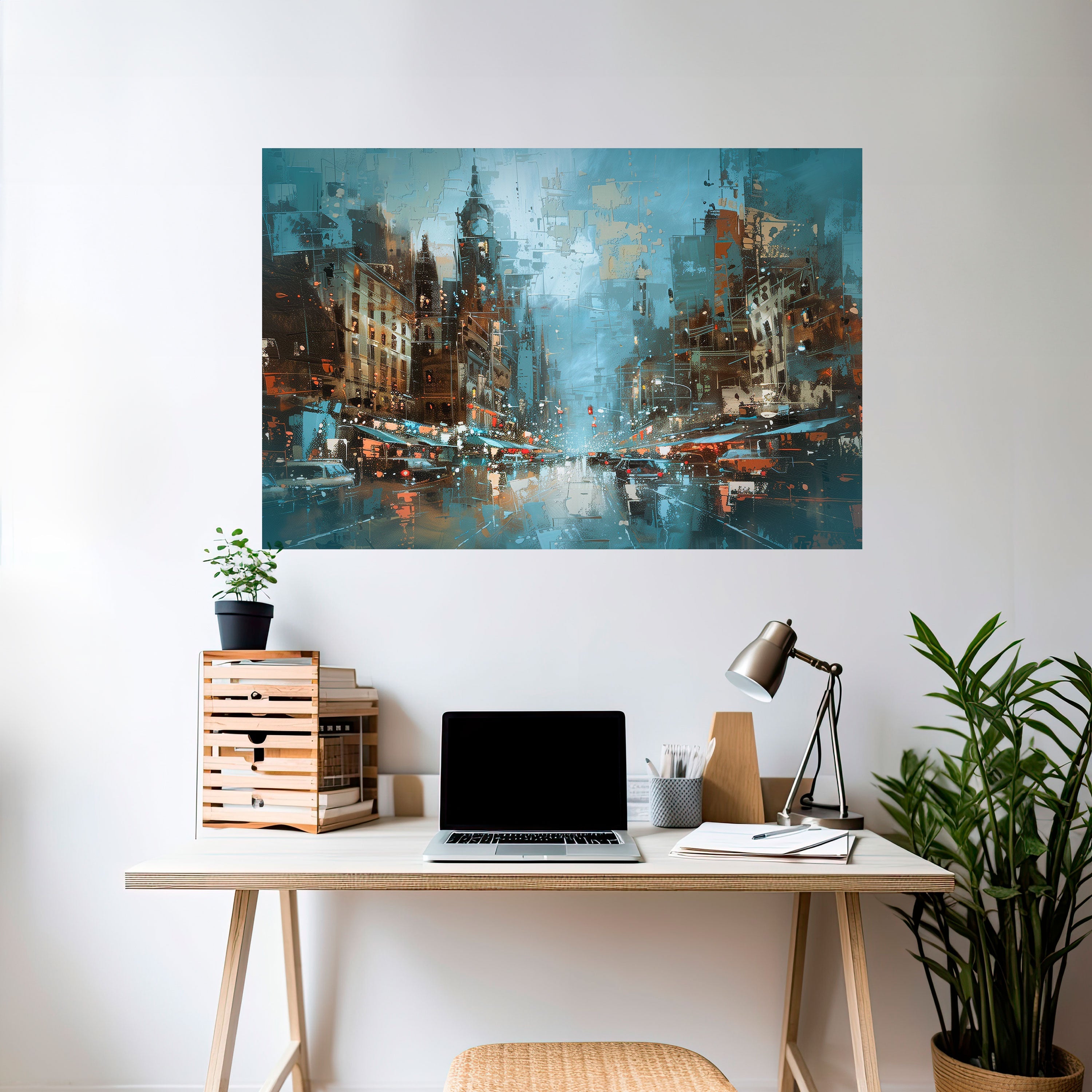 URBAN FEVER horisontell affisch med självhäftande motiv