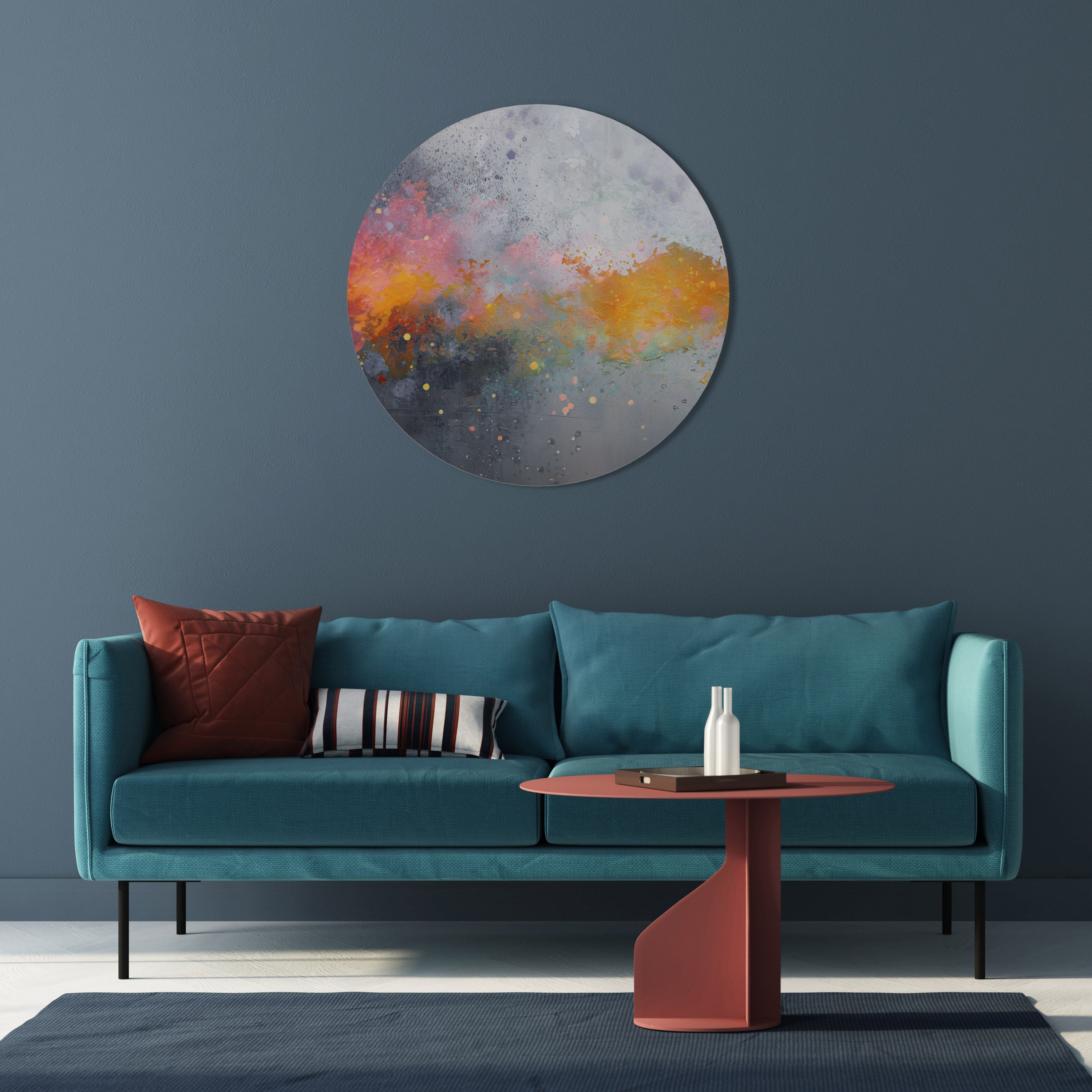 PIXY ROAD Rund Väggkonst