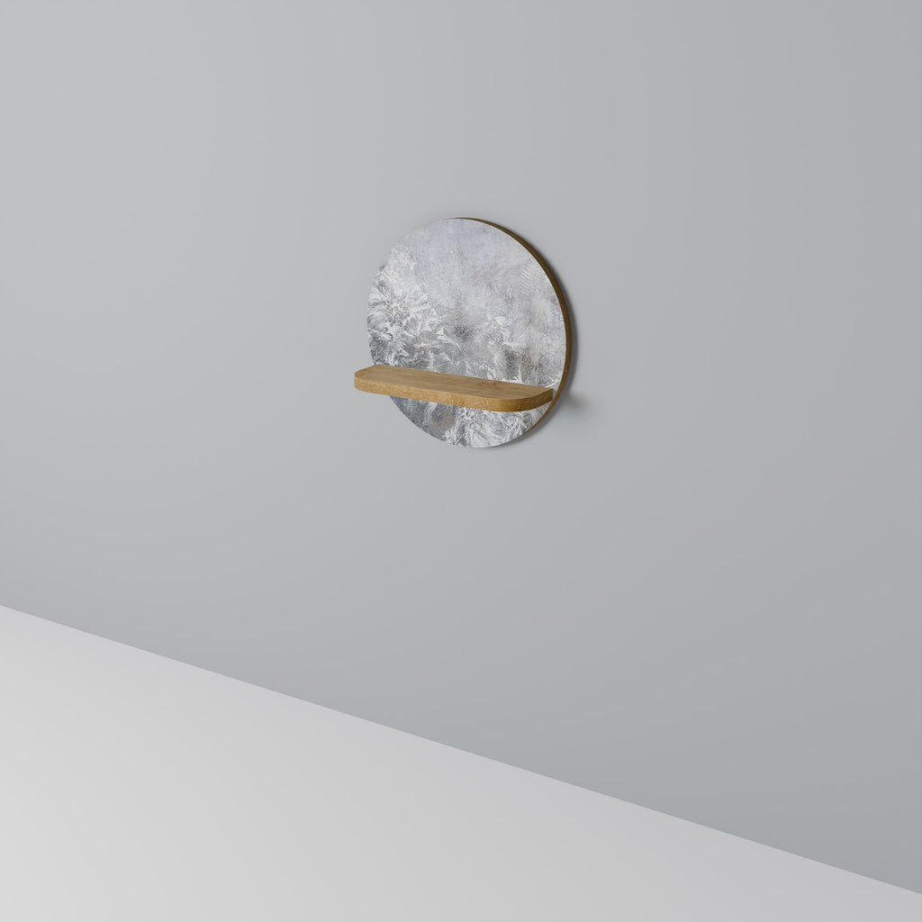 WHITE WHISPER Rund Konsthylla I Ekeffekt