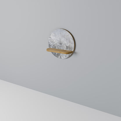 WHITE WHISPER Rund Konsthylla I Ekeffekt