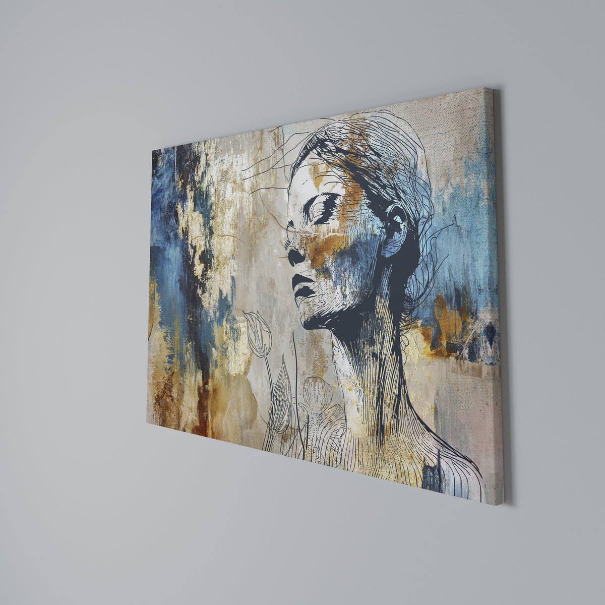 BREAK THE SILENCE Horizontal Canvas Print