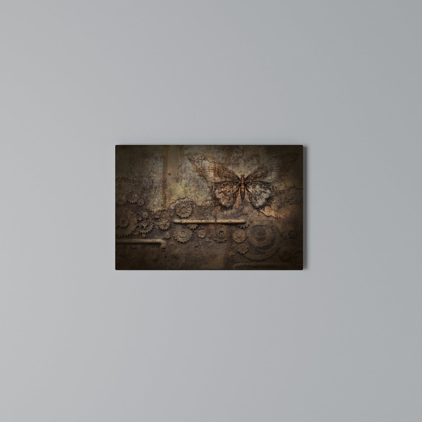 MECHANICAL BUTTERFLY Horizontal Canvas Print