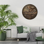 MECHANICAL BUTTERFLY Round Wall Art