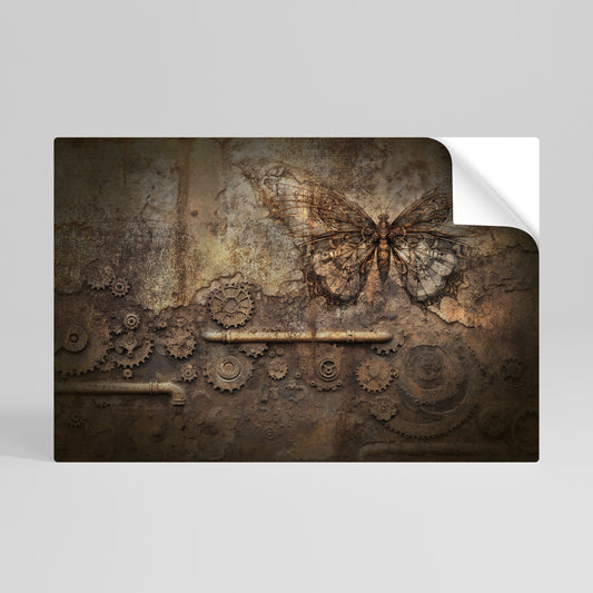 MECHANICAL BUTTERFLY Självhäftande Horisontell Poster
