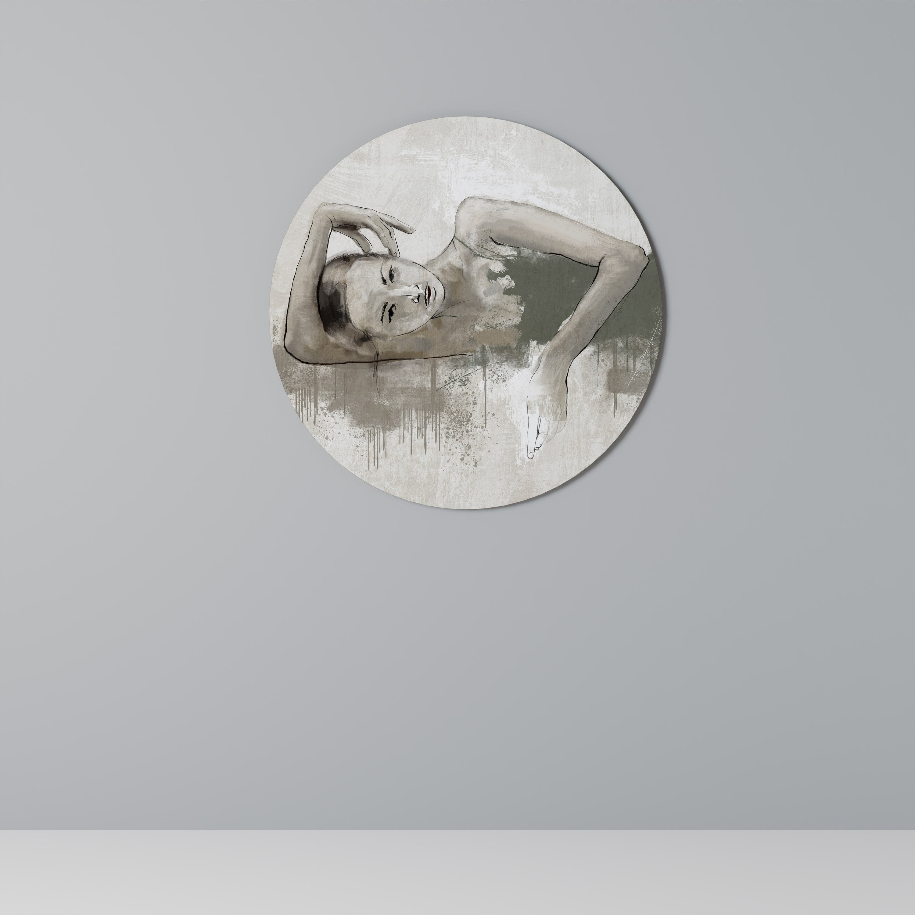 Rund väggdekoration FROST I TIDEN