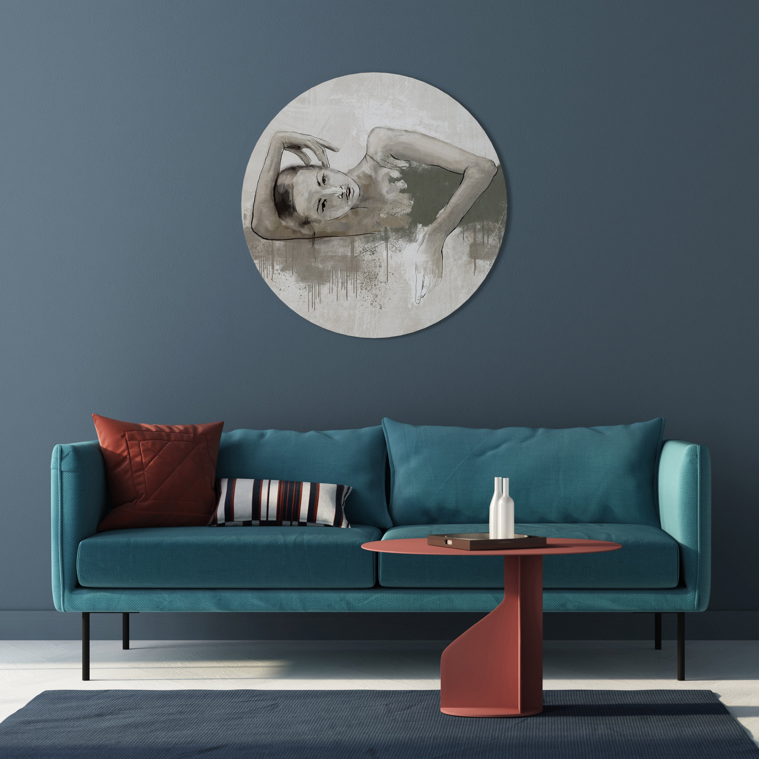 Rund väggdekoration FROST I TIDEN