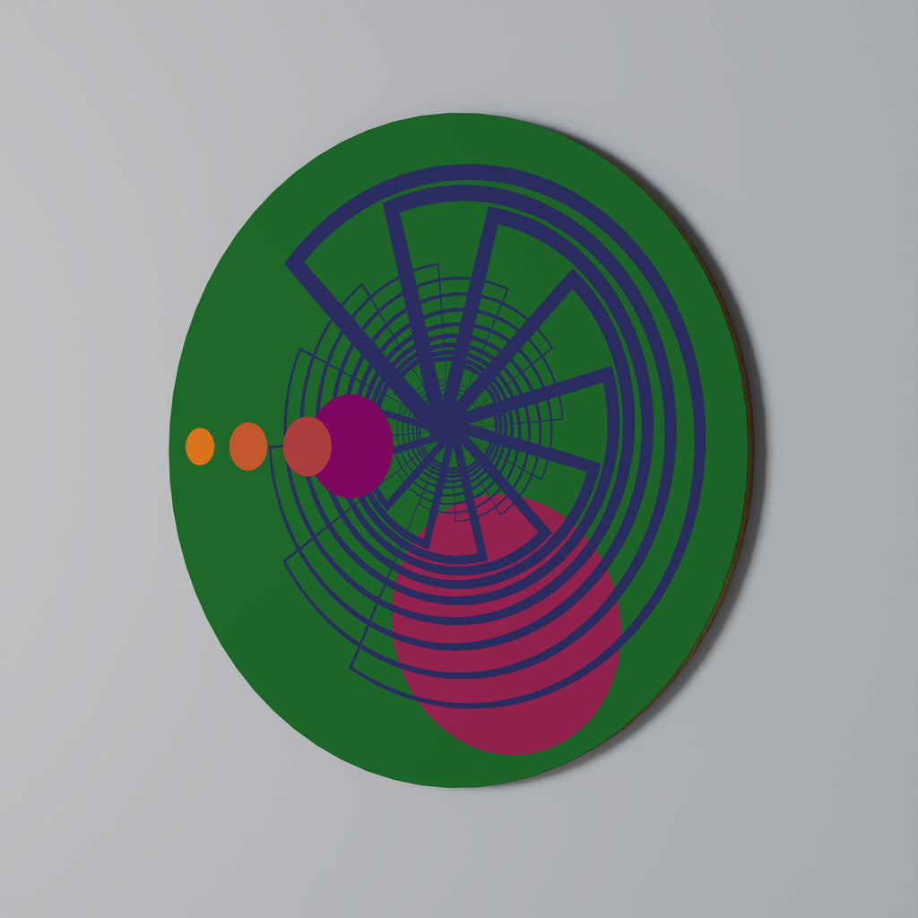 LIVLIG FÄRGHJUL Rund Väggkonst