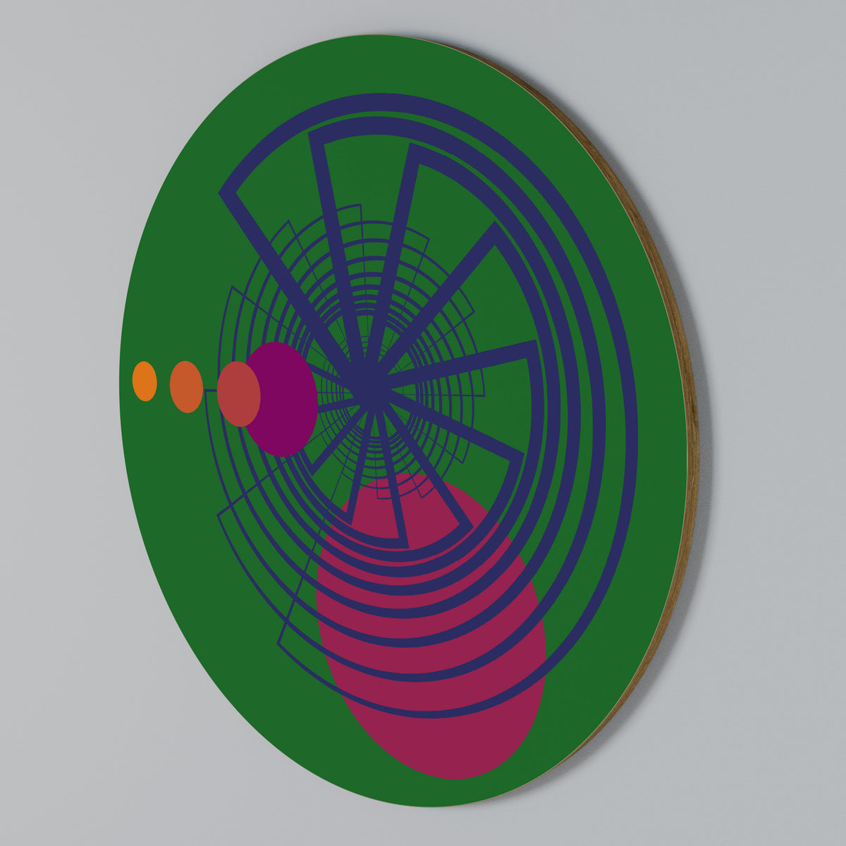 VIVID COLORWHEEL Round Wall Art