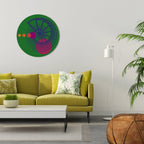 VIVID COLORWHEEL Round Wall Art