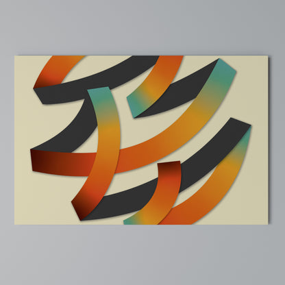 RIBBON REVERIE Horizontal Canvas Print