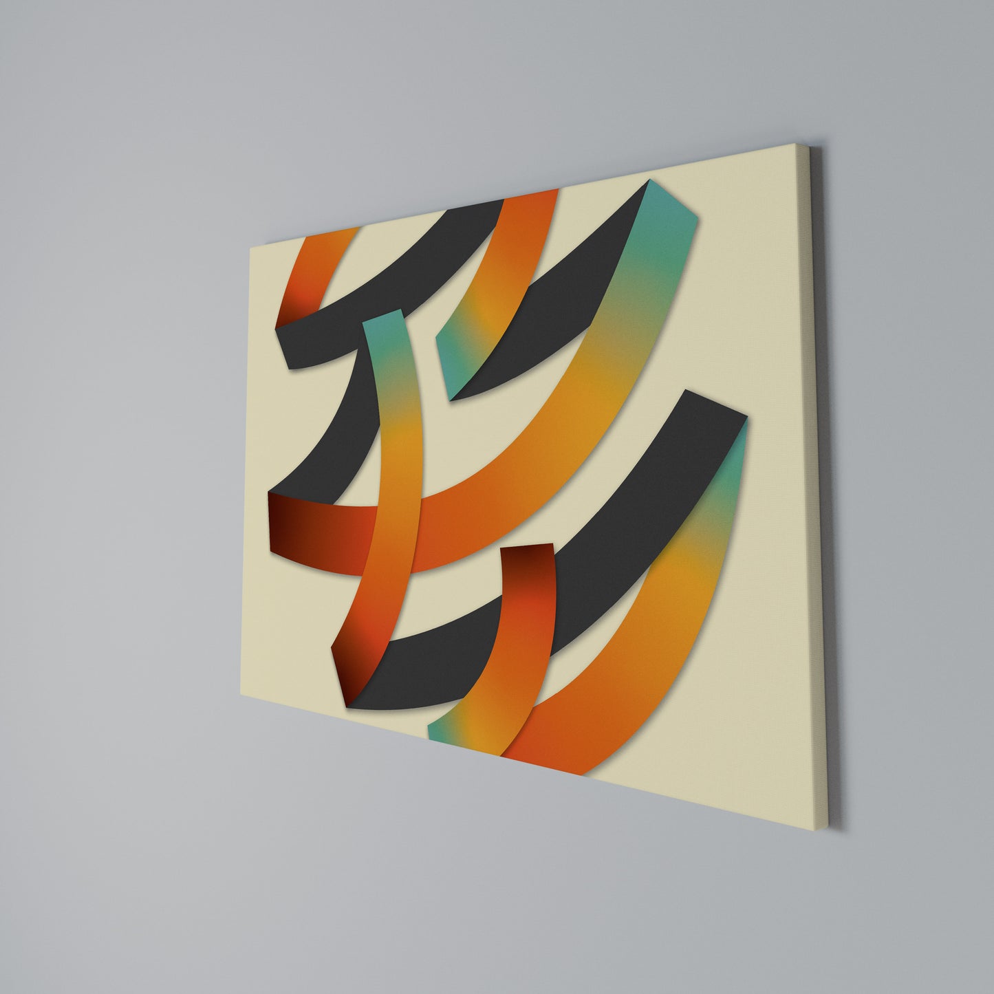 RIBBON REVERIE Horizontal Canvas Print