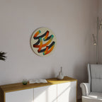 RIBBON REVERIE Round Wall Art