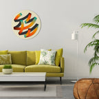 RIBBON REVERIE Round Wall Art