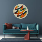 RIBBON REVERIE Round Wall Art