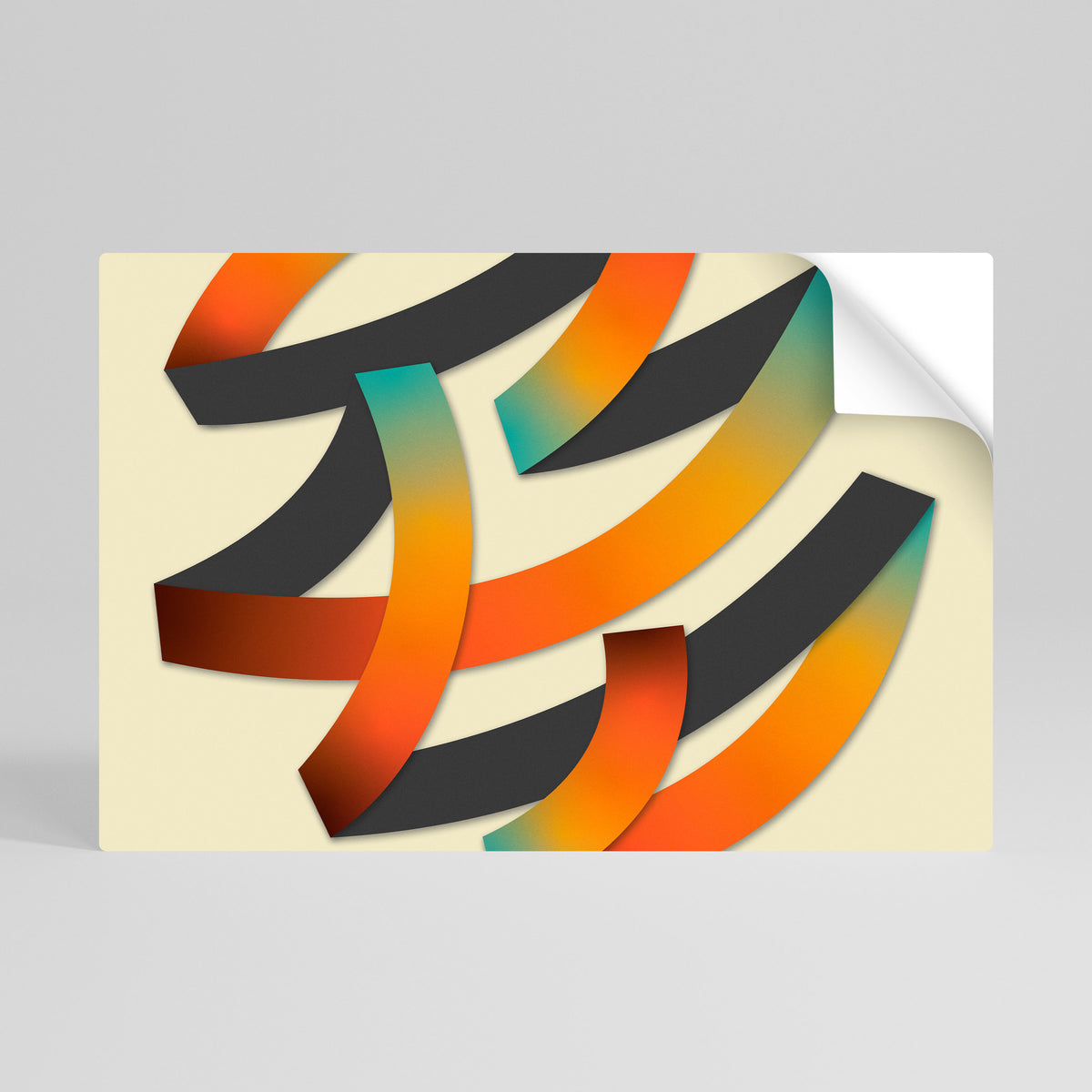 RIBBON REVERIE Självhäftande Horisontell Poster