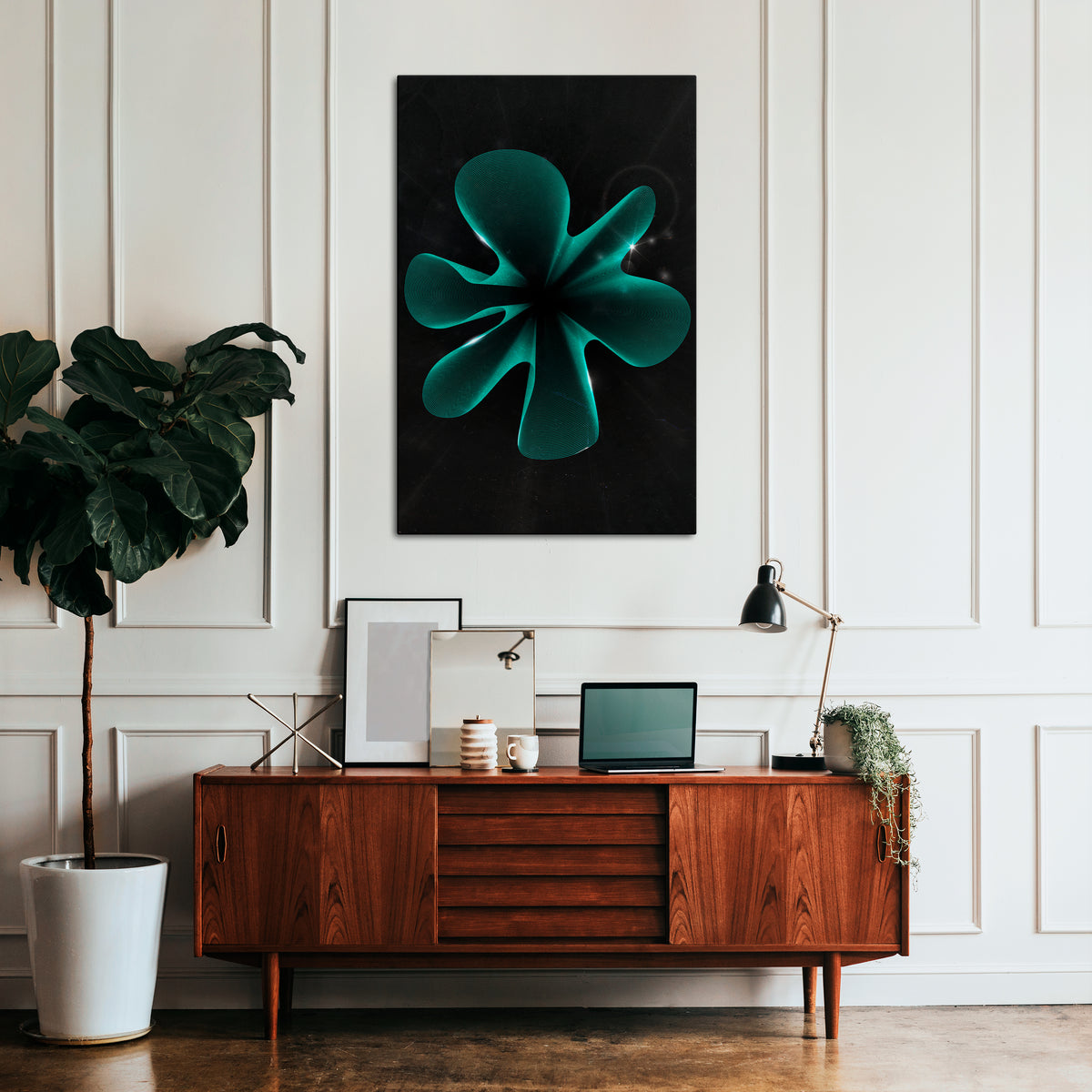 ELECTRIC ILLUSION Vertical Canvas Print