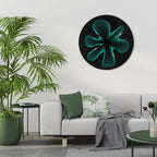 ELECTRIC ILLUSION Round Wall Art