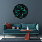 ELECTRIC ILLUSION Round Wall Art