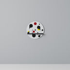 PUNKT-TO-PUNKT VAGVISVAGGAN Rund konsthylla i svart finish