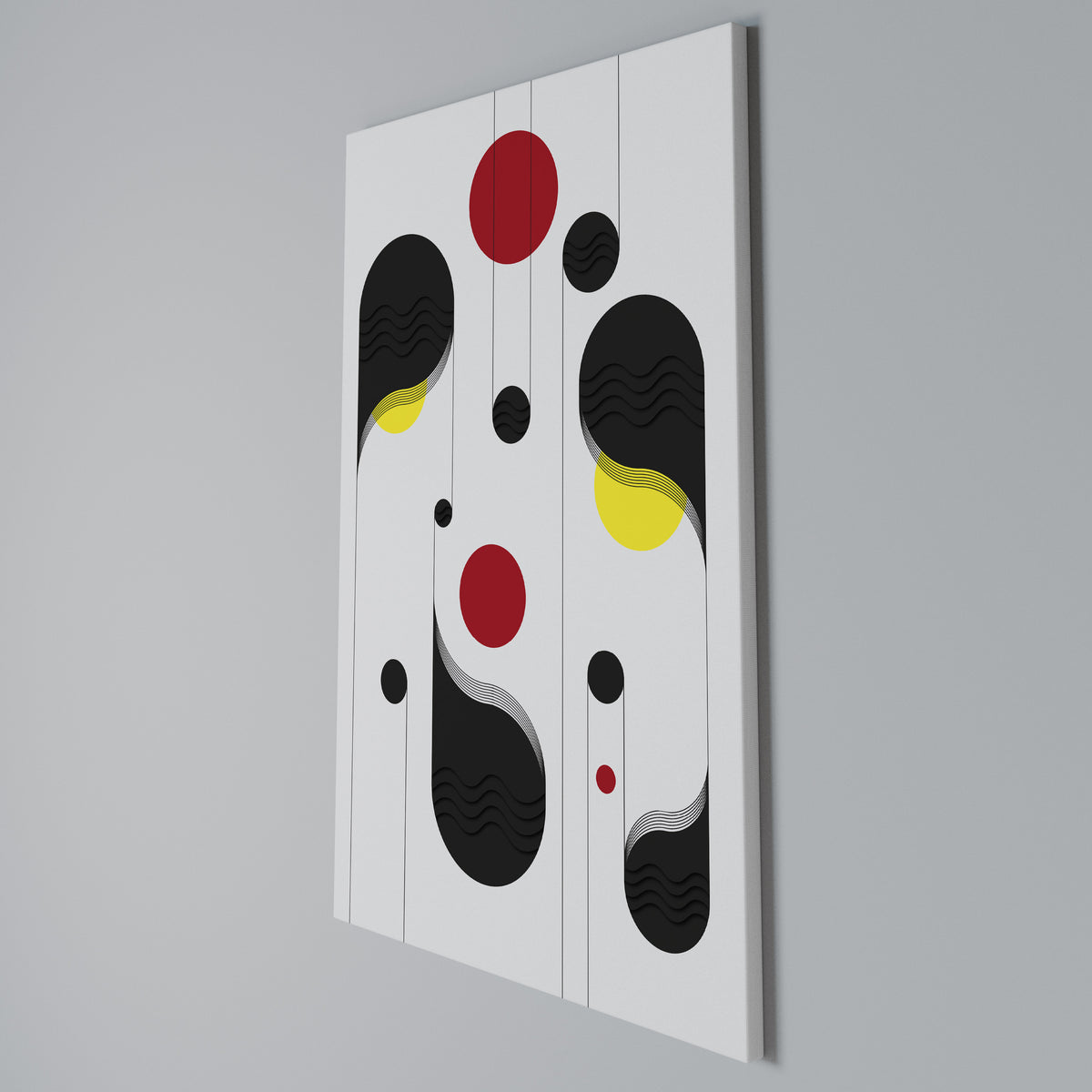 DOT-TO-DOT LULLABY Vertical Canvas Print