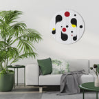 DOT-TO-DOT LULLABY Round Wall Art