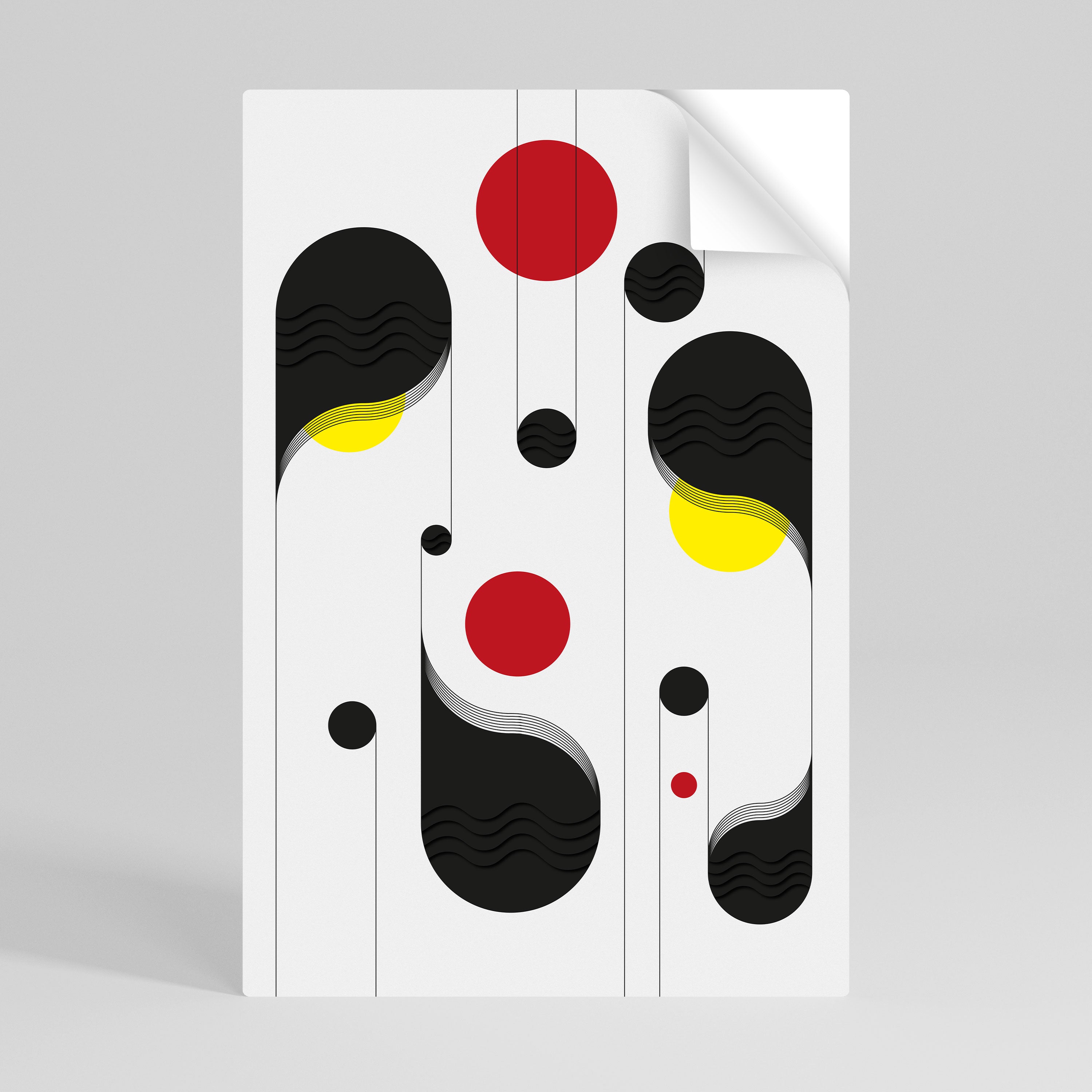 DOT-TO-DOT LULLABY Självhäftande Vertikal Poster