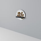 NOSTALGIC ECHOES [ENG] Round Art Shelf In Black Finish