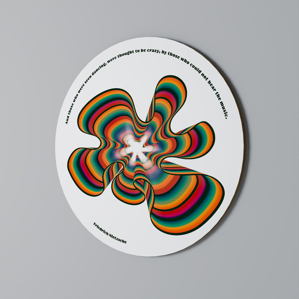 NOSTALGISKA EKON [ENG] Rund väggdekoration