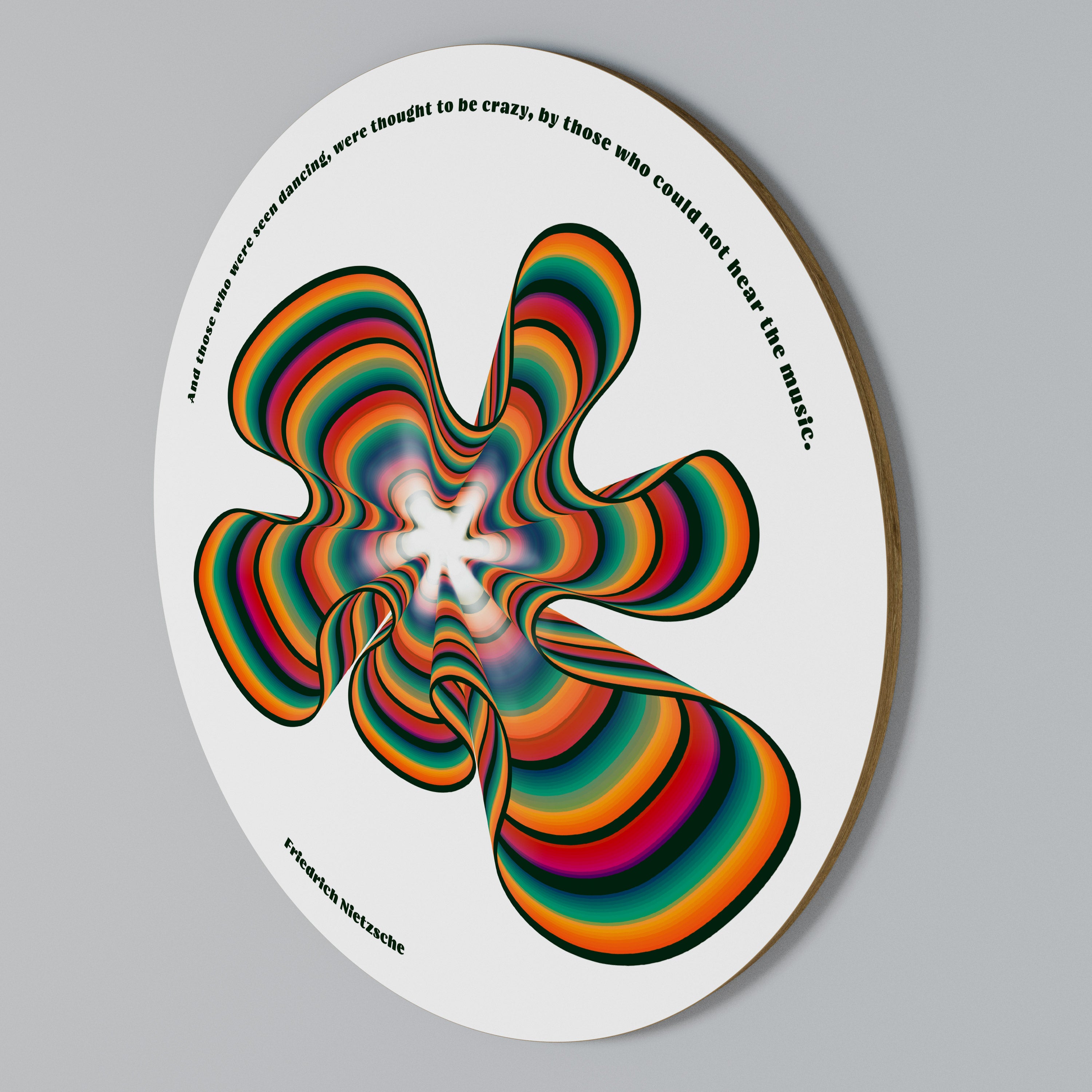 NOSTALGIC ECHOES [ENG] Rund väggdekor