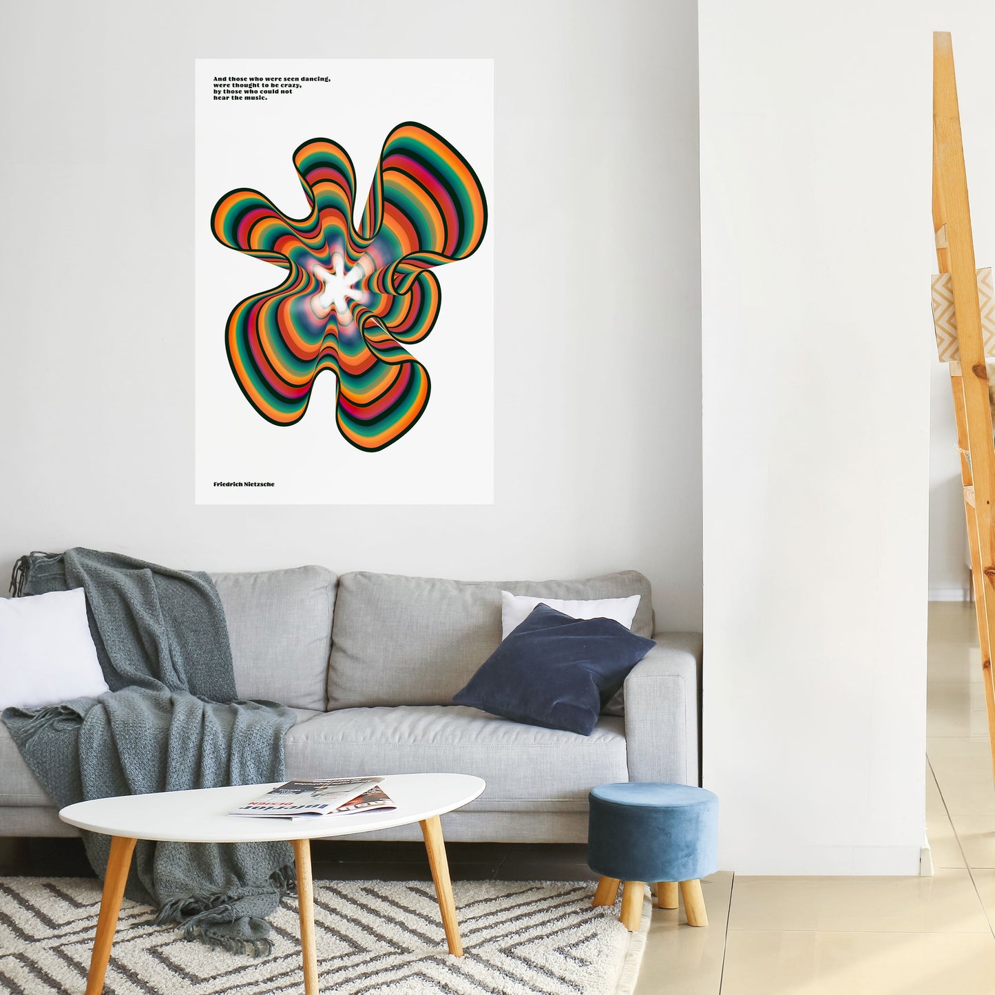 NOSTALGIC ECHOES [ENG] Peel and Stick Vertical Poster