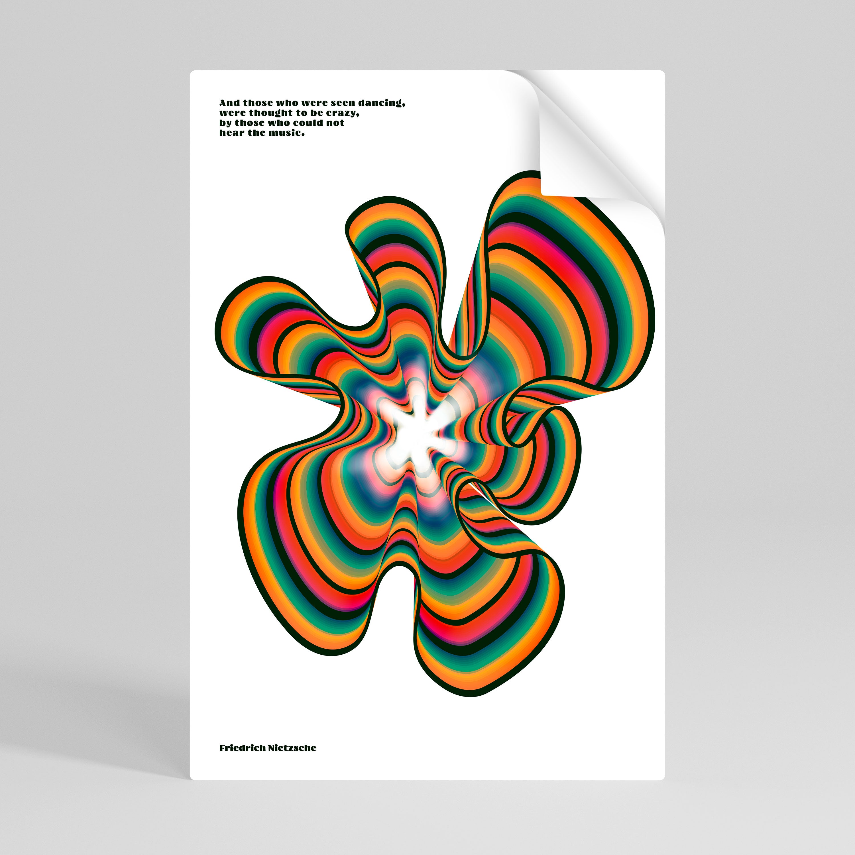 NOSTALGIC ECHOES [ENG] Självhäftande Vertikal Poster