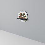 NOSTALGIC ECHOES [DE] Rund konsthylla i svart finish