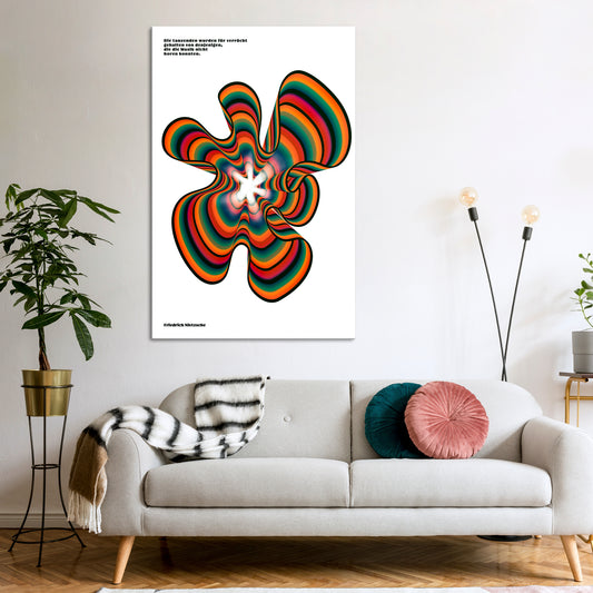 NOSTALGIC ECHOES [DE] Vertical Canvas Print
