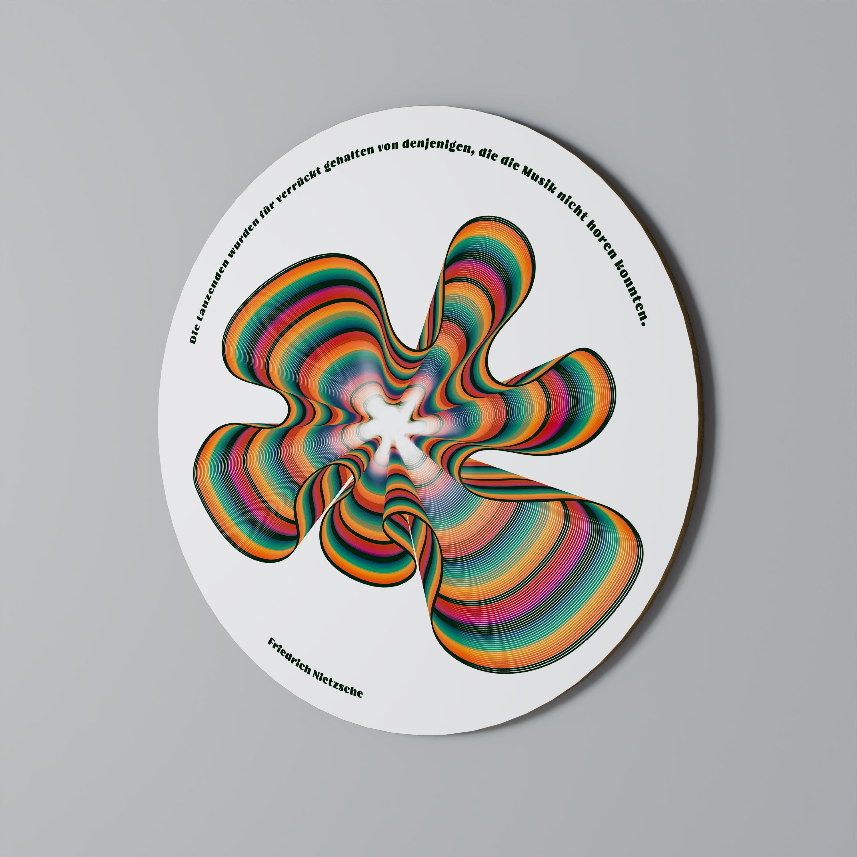 NOSTALGISKA EKON [DE] Rund väggdekoration