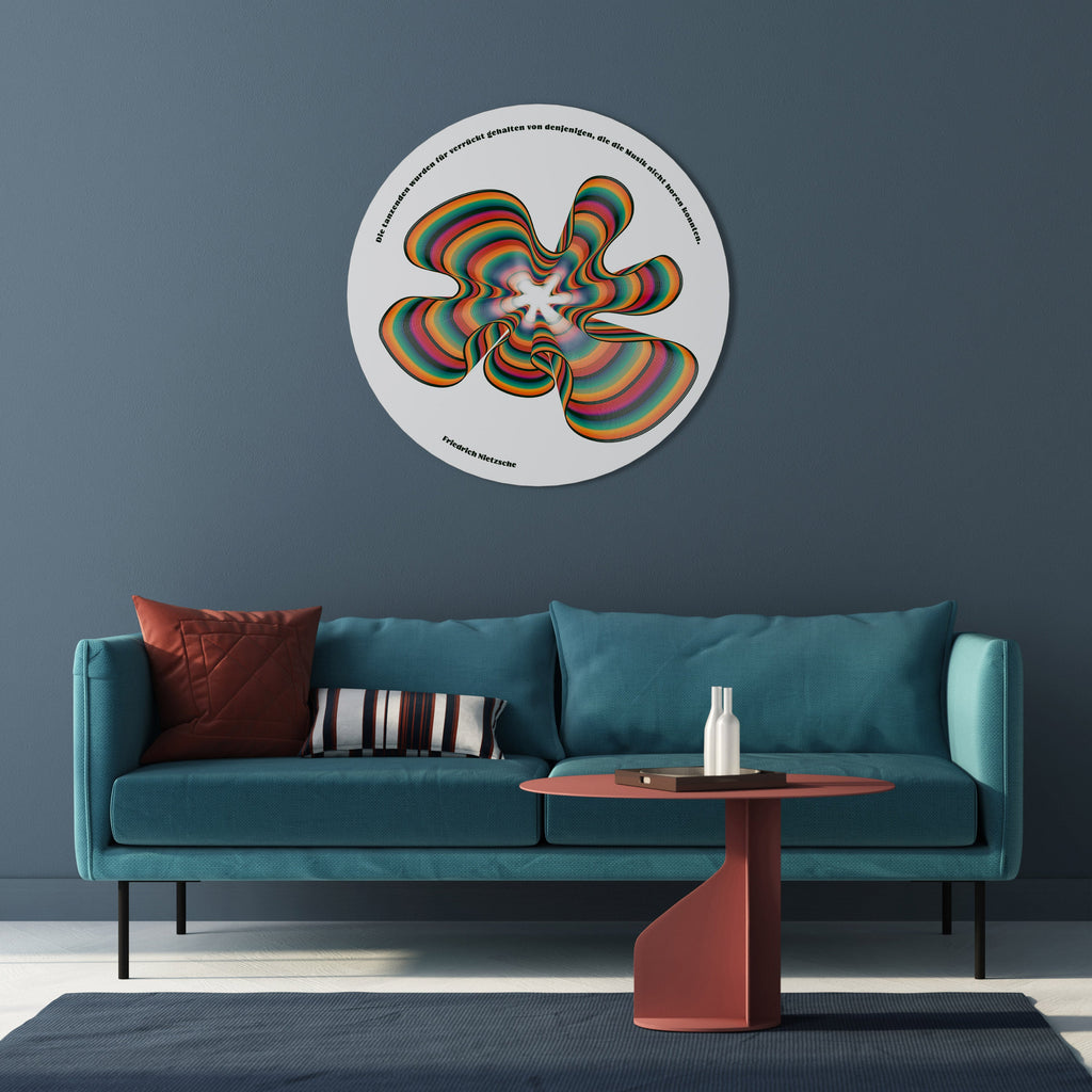 NOSTALGISKA EKON [DE] Rund väggdekoration