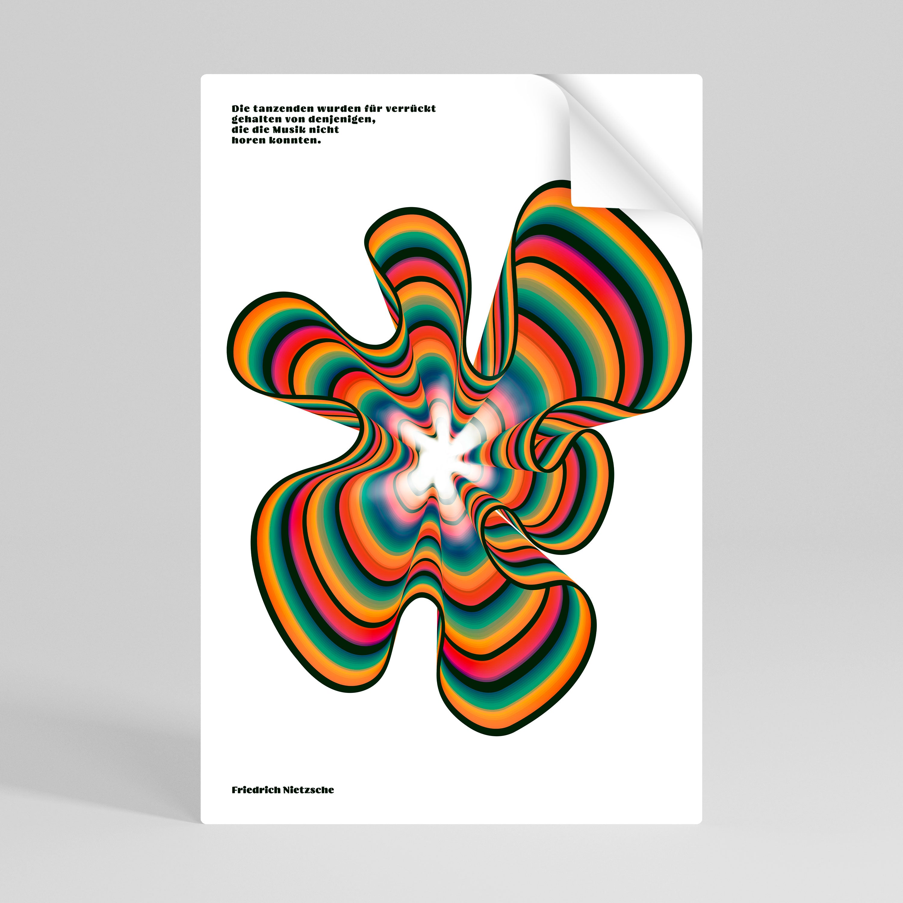 NOSTALGIC ECHOES [DE] Självhäftande Vertikal Poster