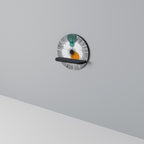 CHROMALINE CREATION Rund konsthylla i svart finish