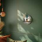 CHROMALINE CREATION Rund konsthylla i svart finish