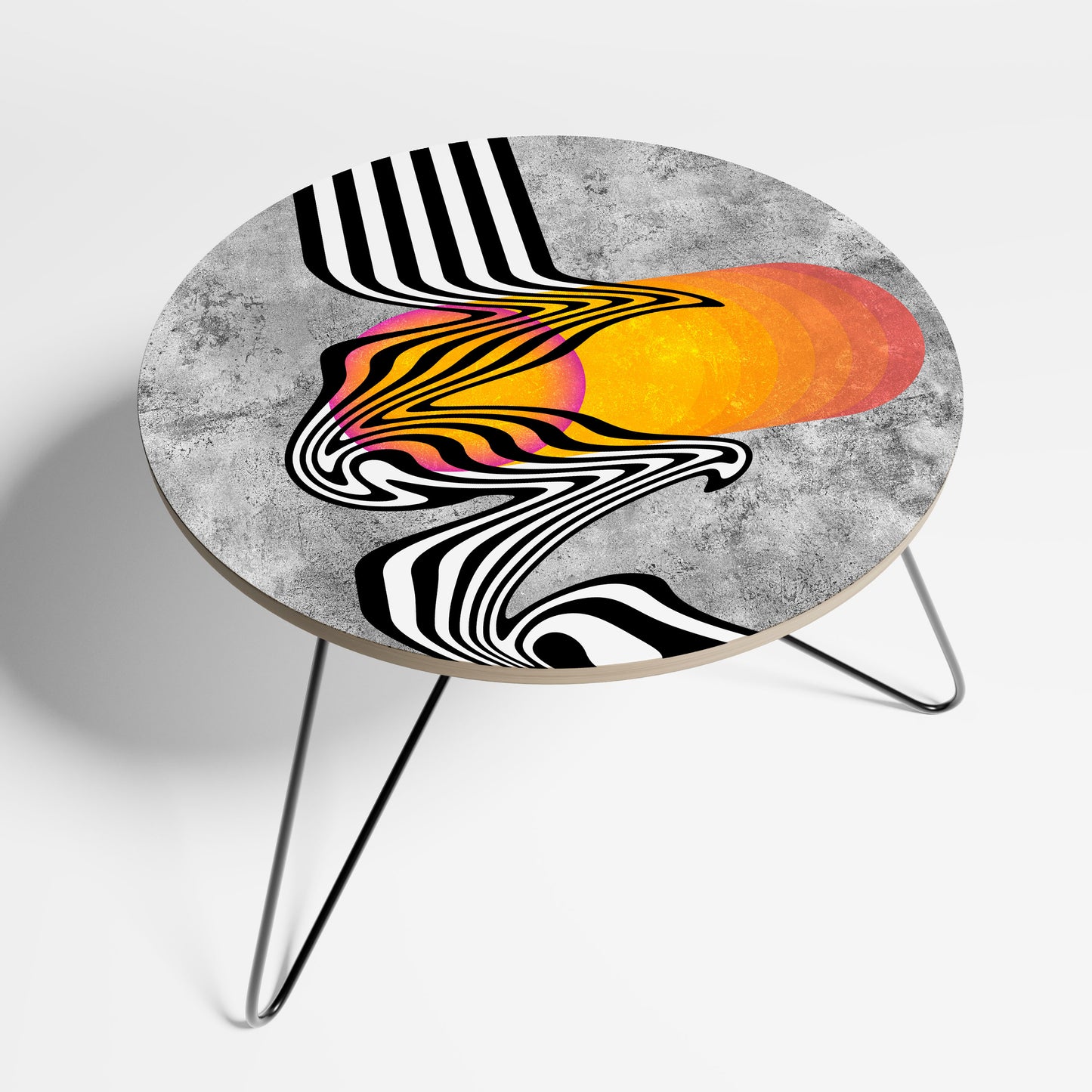 WHIMSICAL WAVES Small Coffee Table