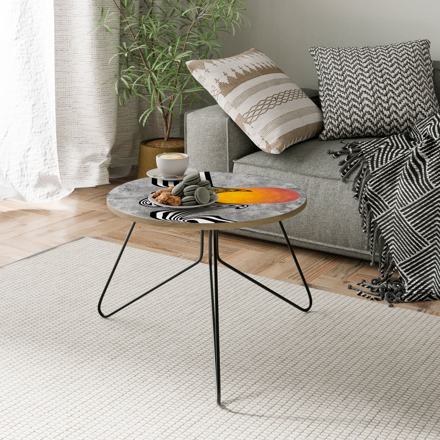 WHIMSICAL WAVES Small Coffee Table