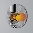 WHIMSICAL WAVES Round Wall Art