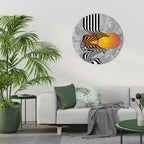 WHIMSICAL WAVES Round Wall Art