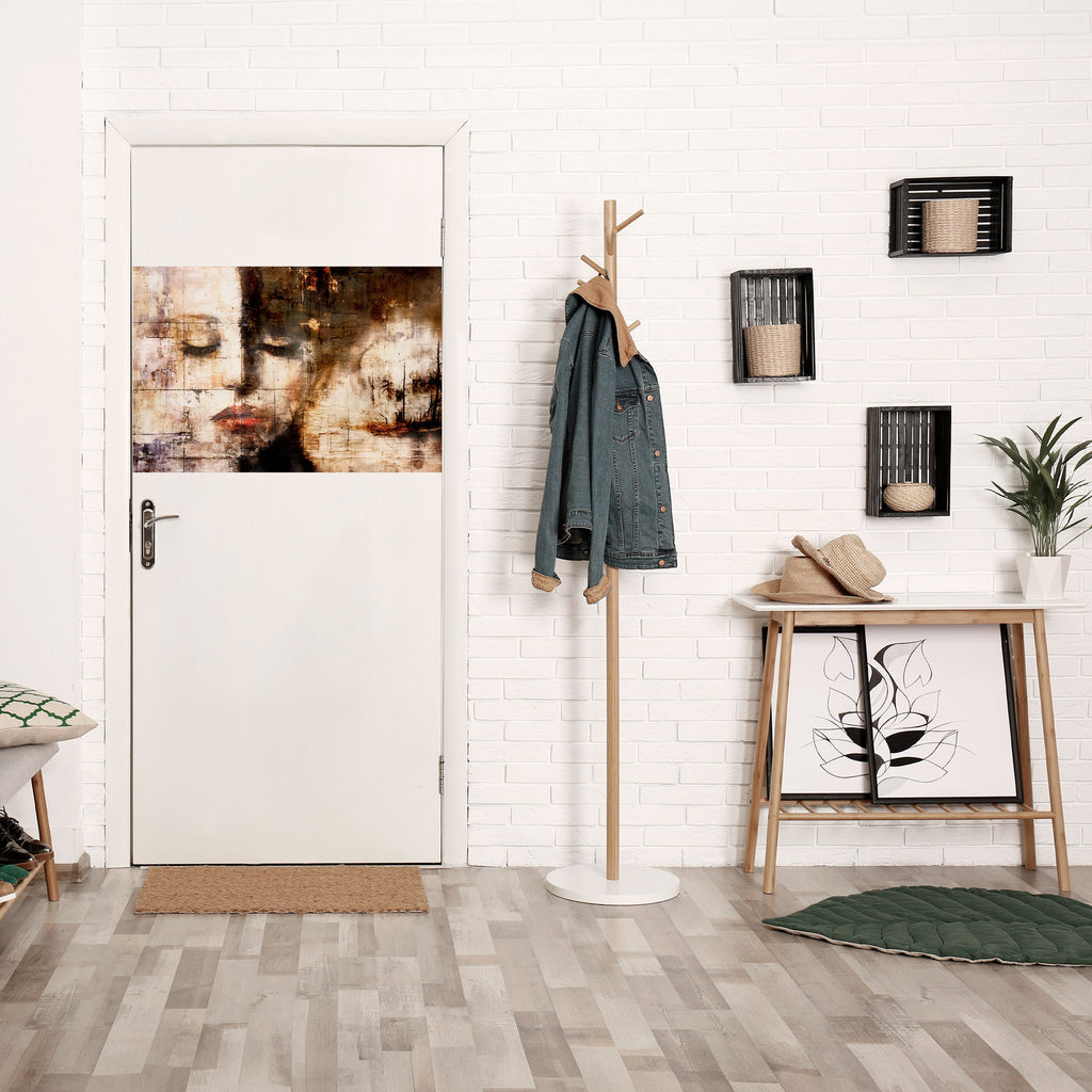 FÅNGAD LUGN Horisontell Poster med självhäftande text