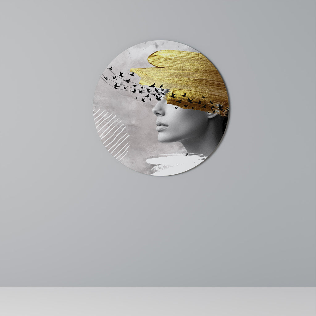 TREASURE THOUGHTS Rund väggdekoration