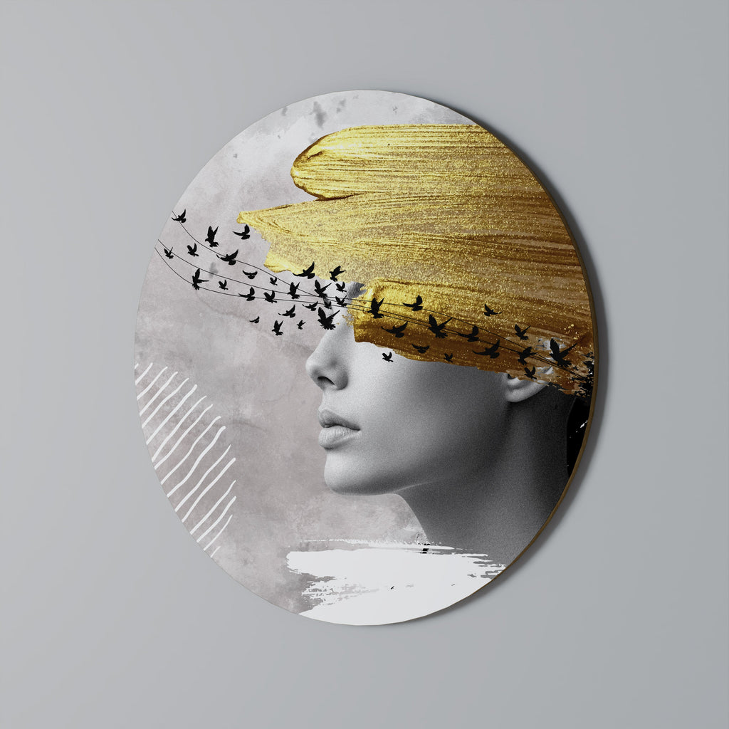 TREASURE THOUGHTS Rund väggdekoration