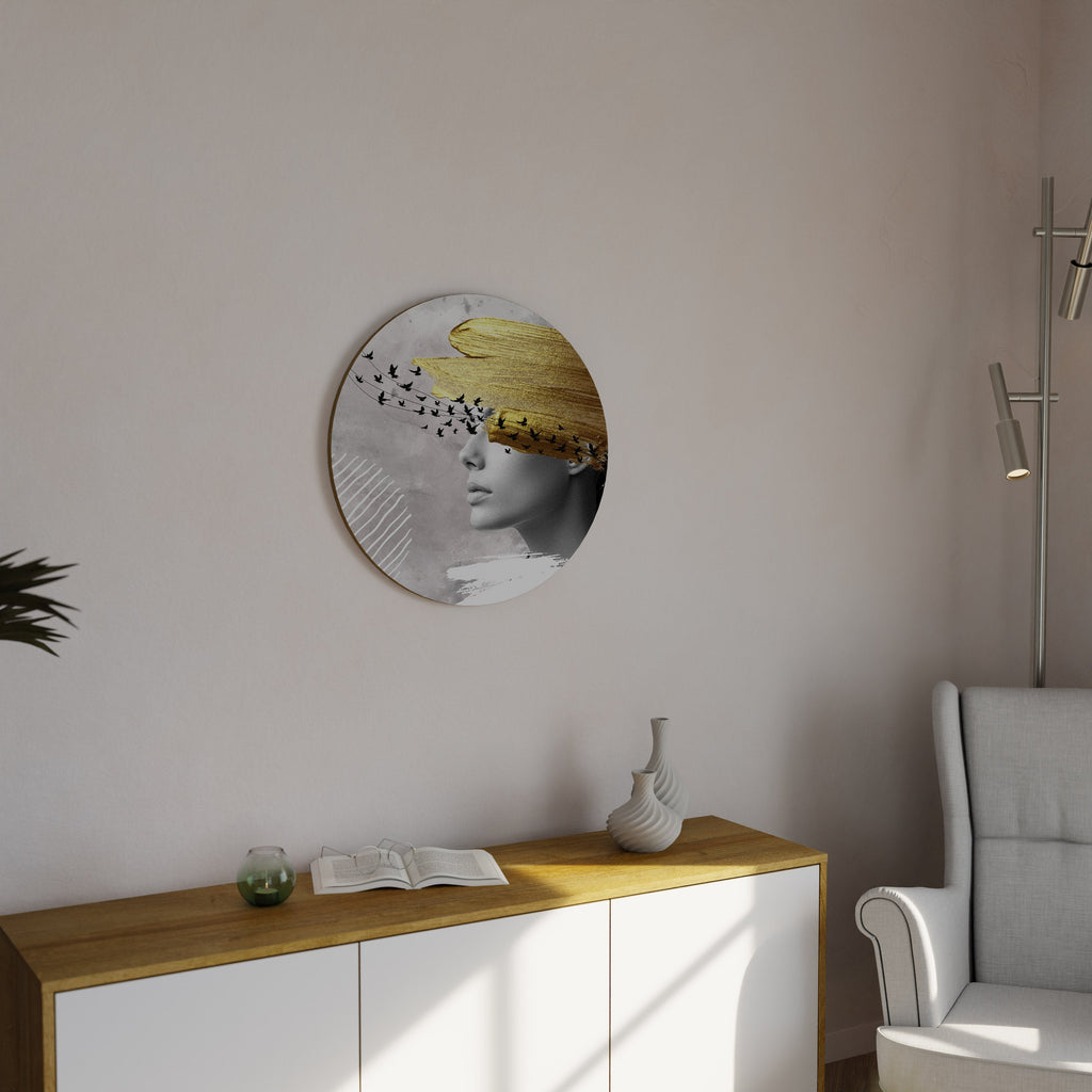 TREASURE THOUGHTS Rund väggdekoration