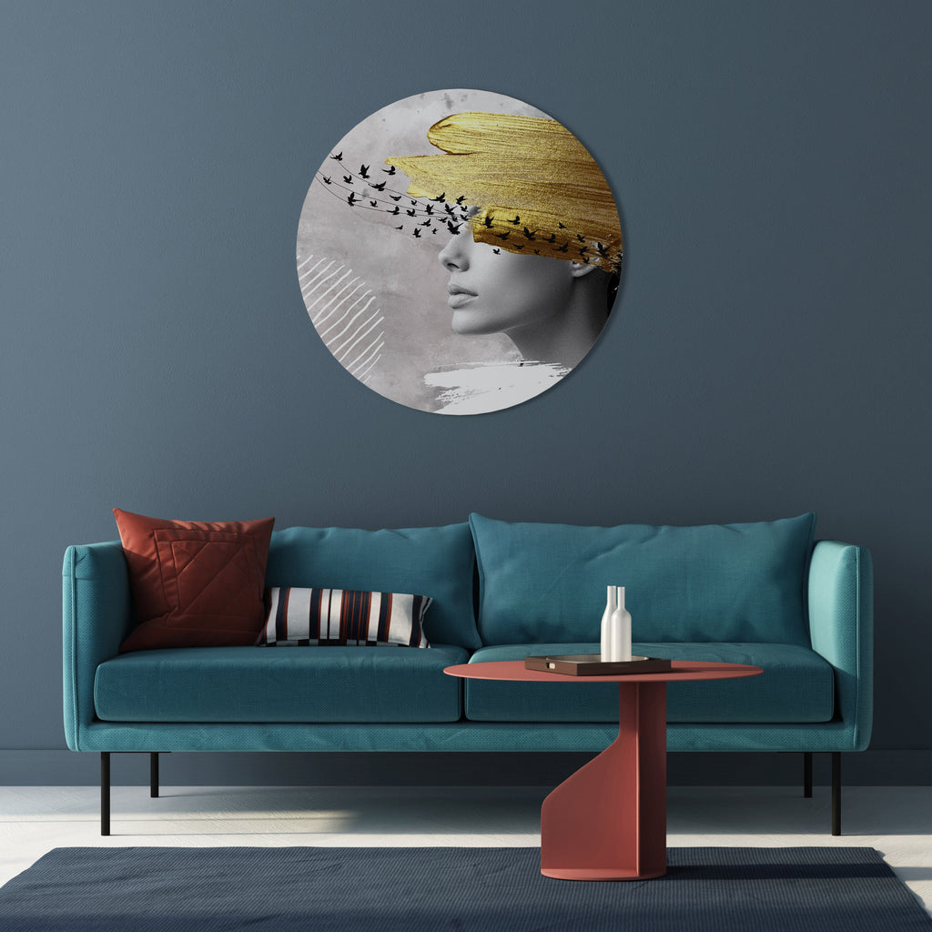 TREASURE THOUGHTS Rund väggdekoration