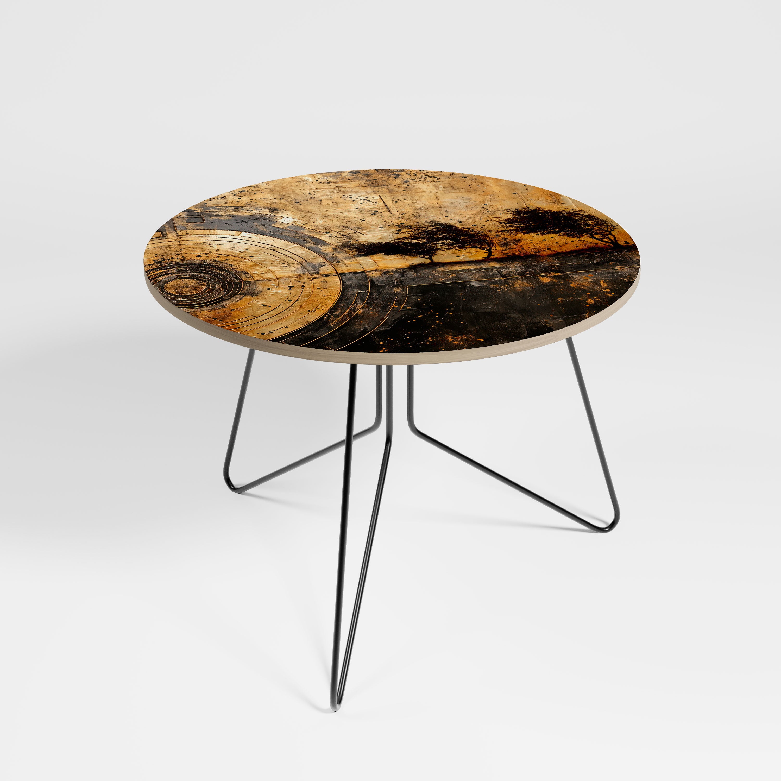 COPPERY EARTHQUAKE Large Coffee Table