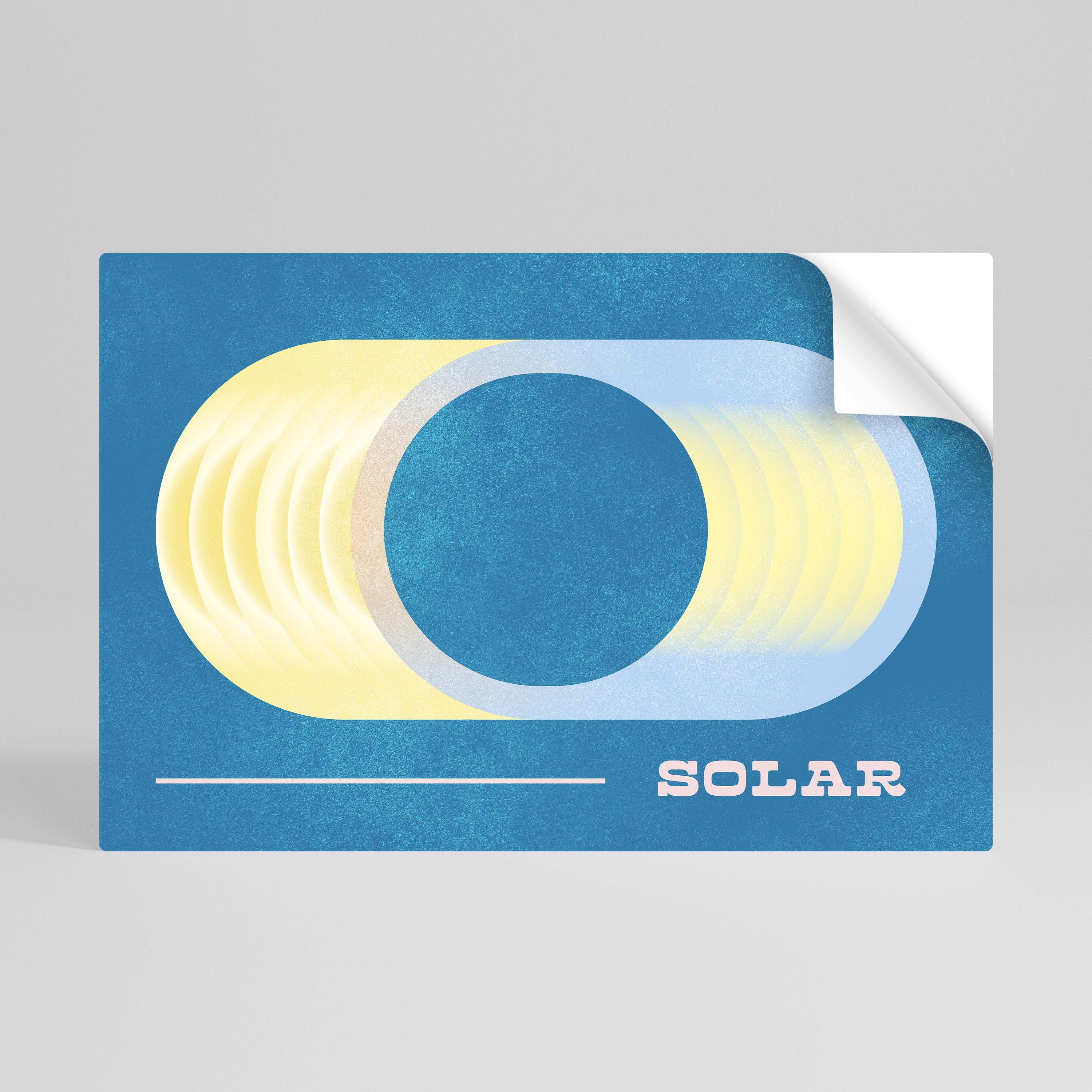 SOLAR APERTURE Självhäftande Horisontell Poster